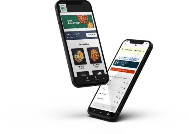 Gerry's Takeaway app mockup